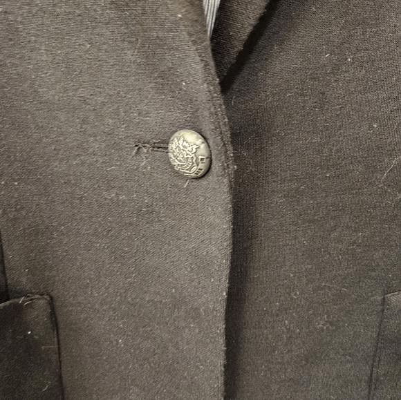 NWT - Jou Jou Soft & Cuddly Black Poly Blazer - Size 1X - Picture 3 of 8